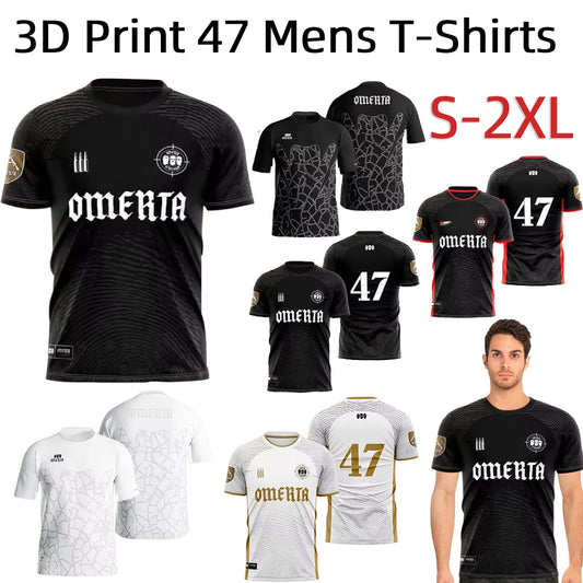 Summer 3D Print 47 Mens Breathable Jersey Round Neck Short Sleeve Kids T-shirt for Running Hiking Fishing and Outdoor Activities