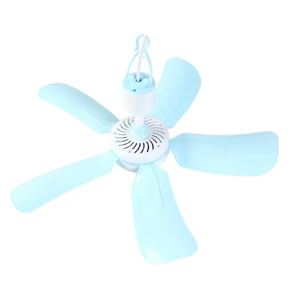 Ceiling Fan Quiet Electric with Remote Control Large Wind Switch Breeze Ideal for Dormitory Students Bed Mosquito Net Household