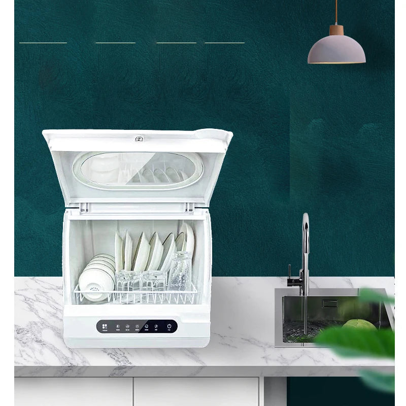 Household Automatic Dishwasher Installation Free Small Desktop Drying Integrated Anti-virus Sterilizing Intelligent Dish Washer