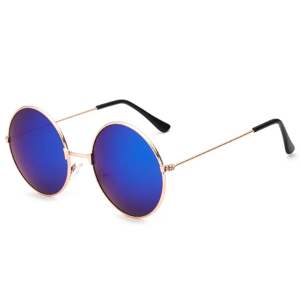 Women's Sunglasses Mens Round Ladies Fashion Mirror Glasses for Women Men Vintage UV400 Protection Sun Retro Eyewear EE06