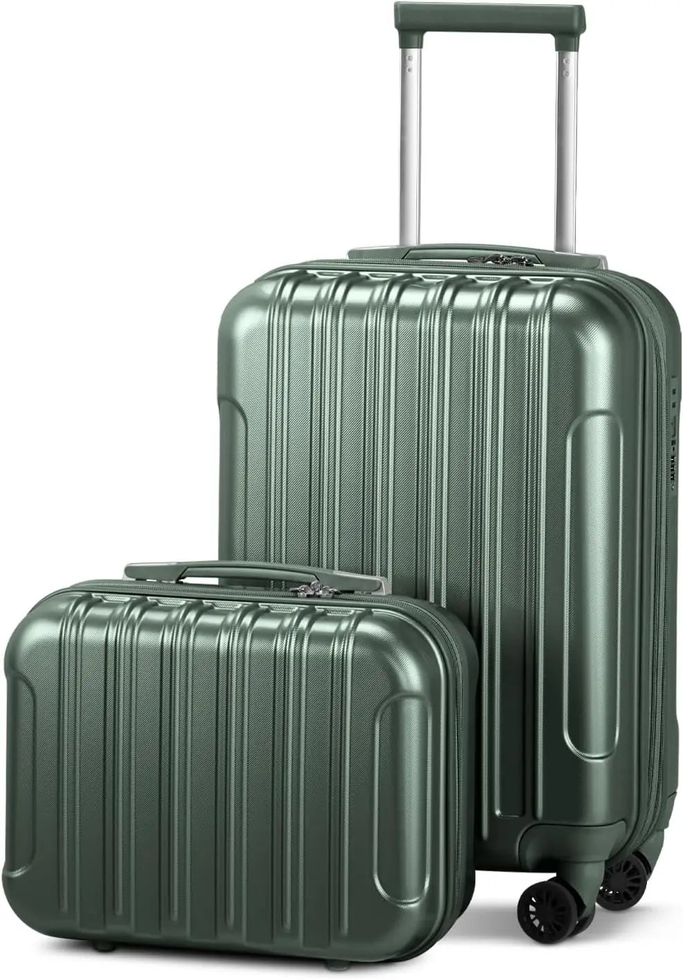 Carry on Luggage Airline Approved, 2 Piece Hardshell Luggage Set with TSA Lock ＆ Spinner Wheels, 20" Hardside Suitcase with 14"