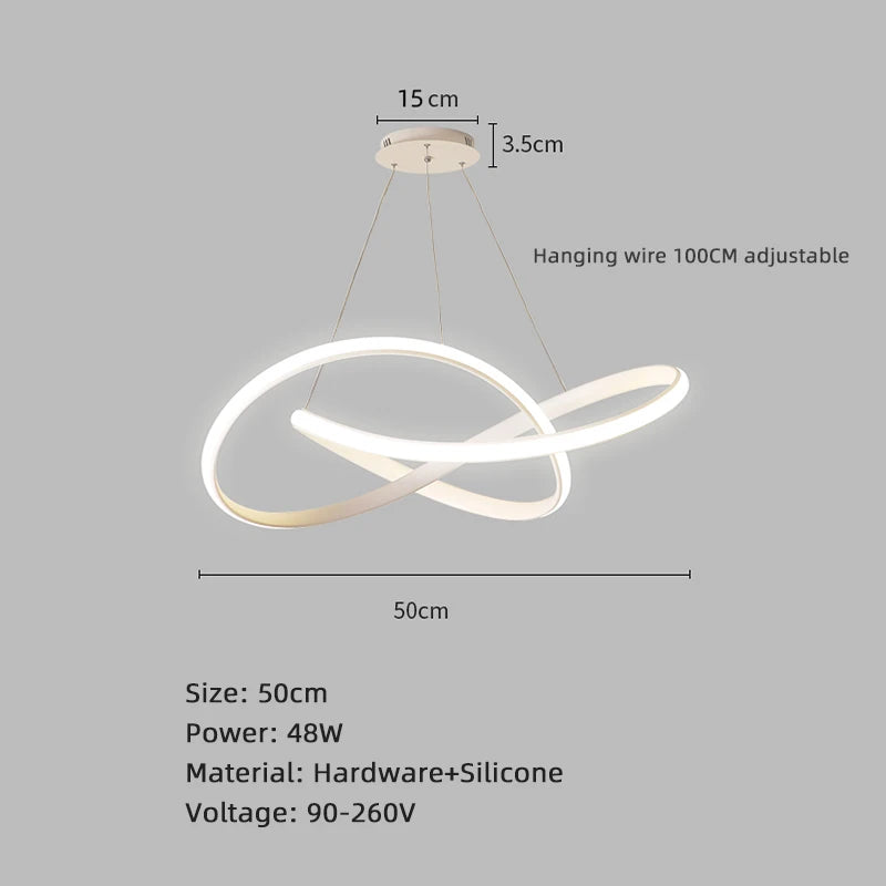 Modern Dining Room Pendant Lights Nordic LED Dining Table Ceiling Chandelier Living Room Home Indoor Bar Counter Hanging Lamp