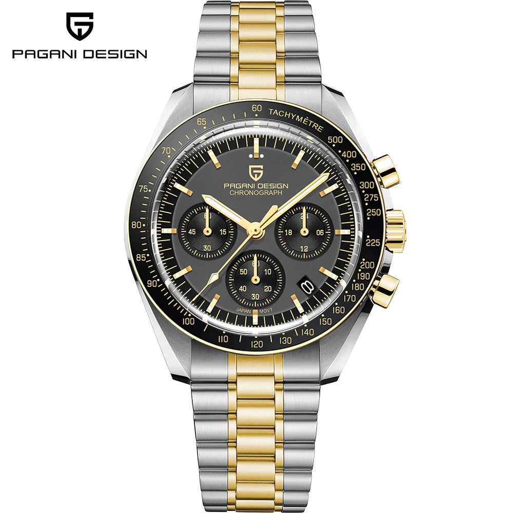 2025 New PAGANI DESIGN Tribute to CK2998 Moon Watch Retro Luxury Quartz Watches For Men Stainless steel Sport Chronograph Man