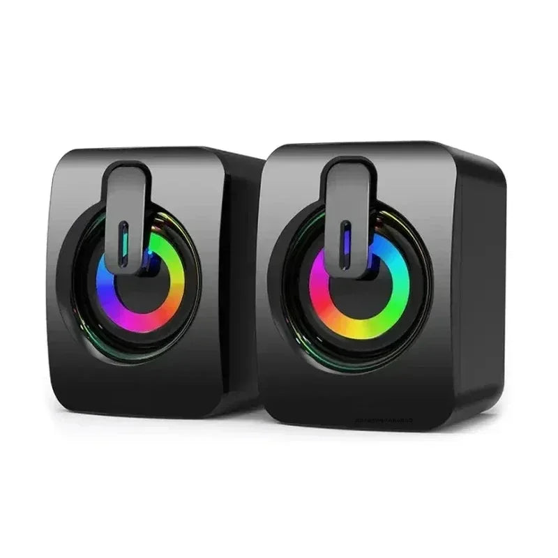 35mm AUX Computer Speaker Stereo Sound With Microphone For PC Macbook Desktop Notebook Home Office Loudspeaker Audio System