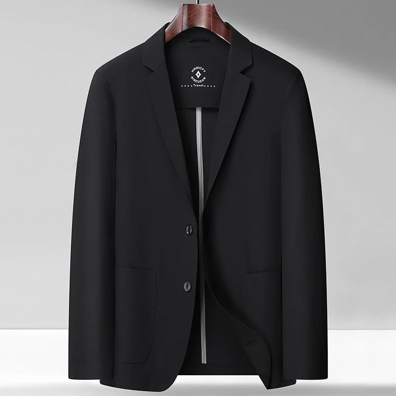 2025 Spring/Summer Lightweight Luxury Suit Jacket Handsome Smooth Breathable Casual Sun Protection No Lining West Fashion