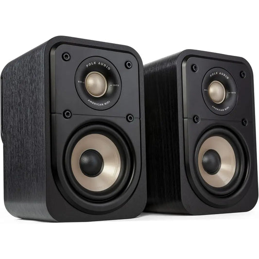 Elite Surround Sound Speakers - Hi-Res Audio, Dolby Atmos & DTS:X, 1 Tweeter, 4 Woofer, Bass-Enhancing Tech, Black Pair