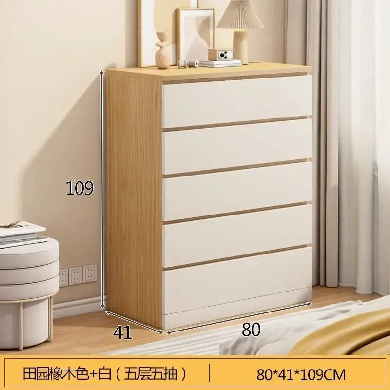 Modern Chest Cabinet Living Room Storage Locker with Drawers Sideboard Buffet Cabinet for Living and Dining Room Indoor Entryway