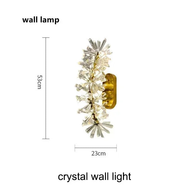 Modern living room bedroom round ceiling chandelier indoor luxury crystal chandelier personalized creative LED lamps