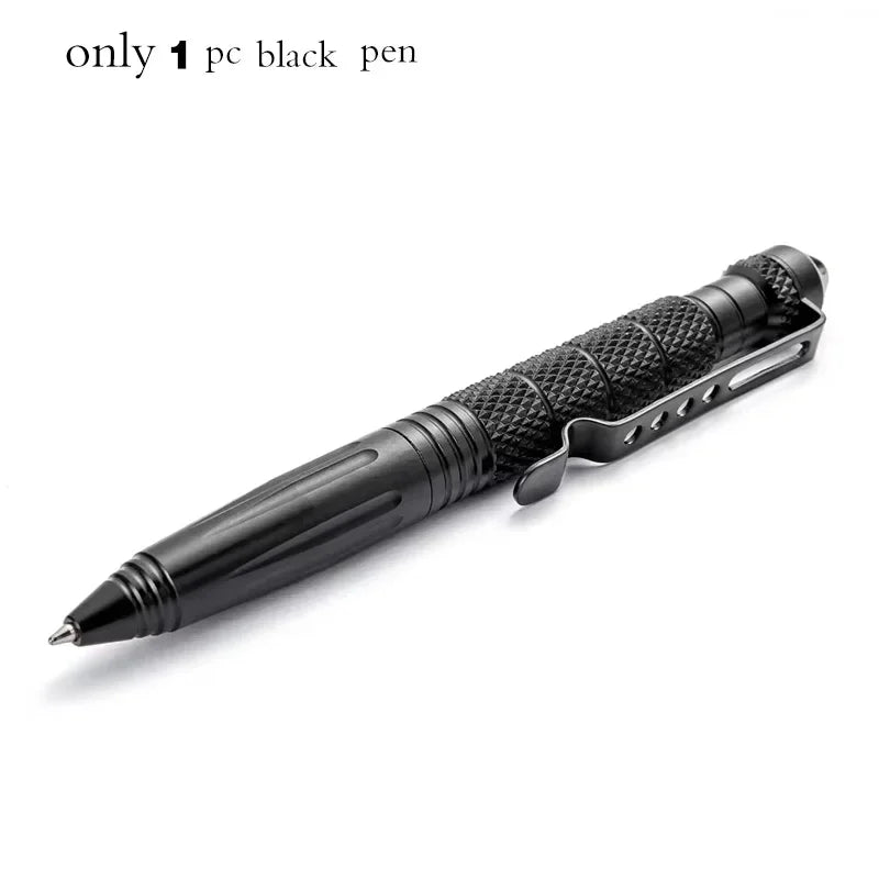 2 PCS Defence Tactical Pen Aviation Aluminum Anti-skid Military Tactical Pen Glass Breaker Pens Selfe Defence EDC Outdoor Tools