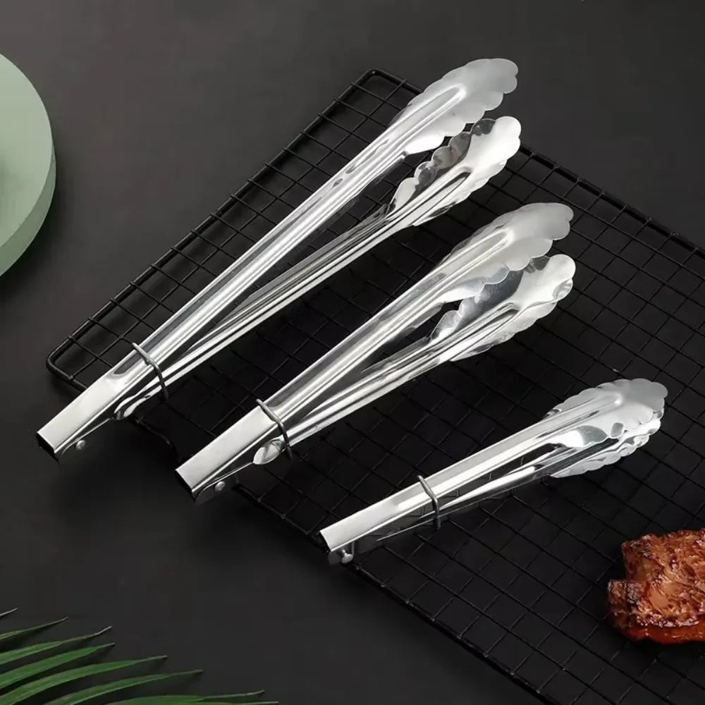 Bbq Hot Clamp Stainless Steel Plum Multifunctional Clamp Outdoor BBQ BBQ Accessories Bbq Kitchen Restaurant Bar Home Garden