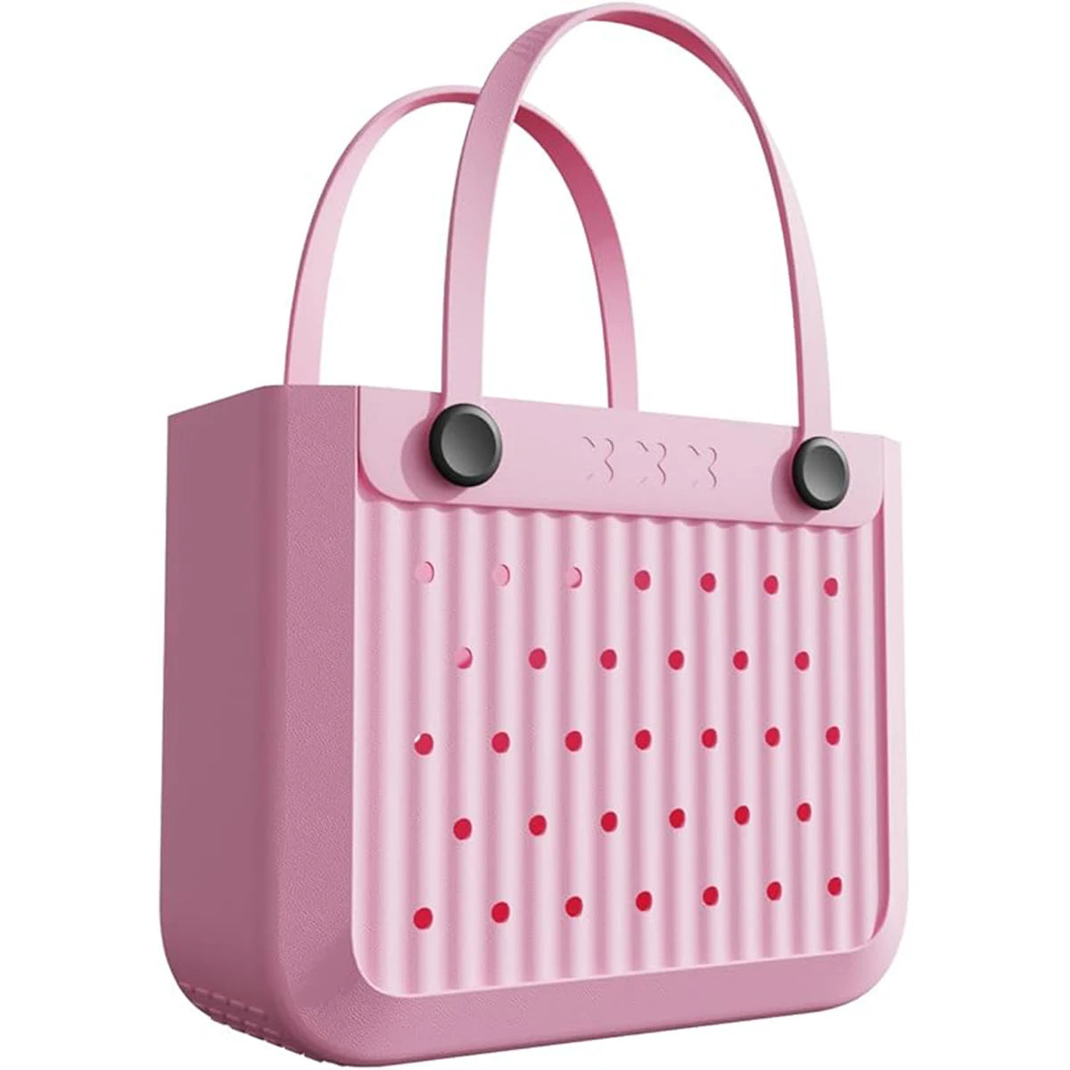Waterproof EVA Beach Tote Bag, Large Washable Rubber Travel Handbags for Sports Travel Outdoor Anti-Tip Bag Gift for Women