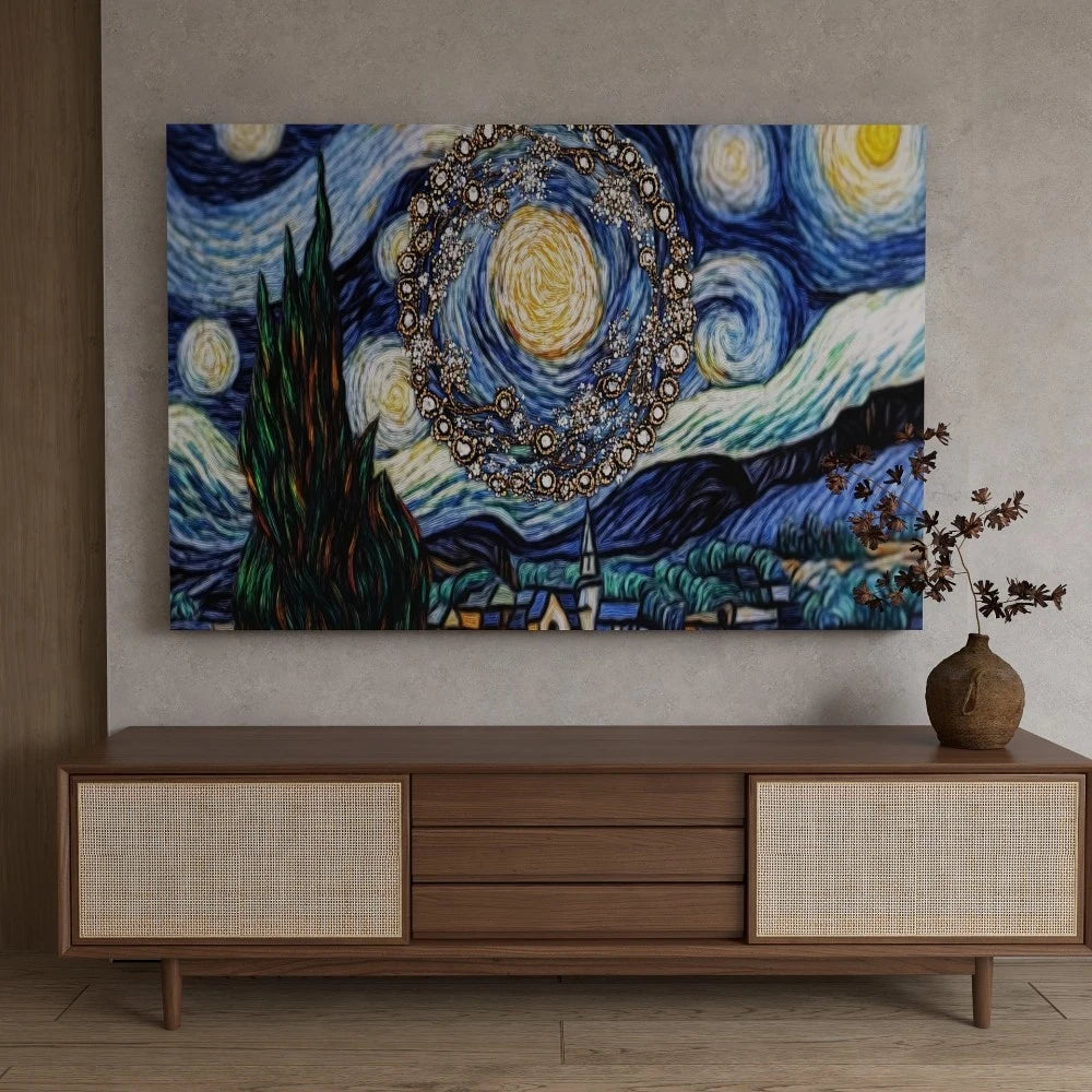 1.5-Inch Thick Pine Solid Wood Frame, Canvas Wall Art, Birthday Gift Art Wall Painting, Bedroom, Office, Living Room