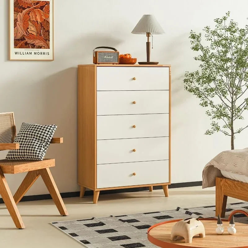 Modern Chest Cabinet Living Room Storage Locker with Drawers Sideboard Buffet Cabinet for Living and Dining Room Indoor Entryway