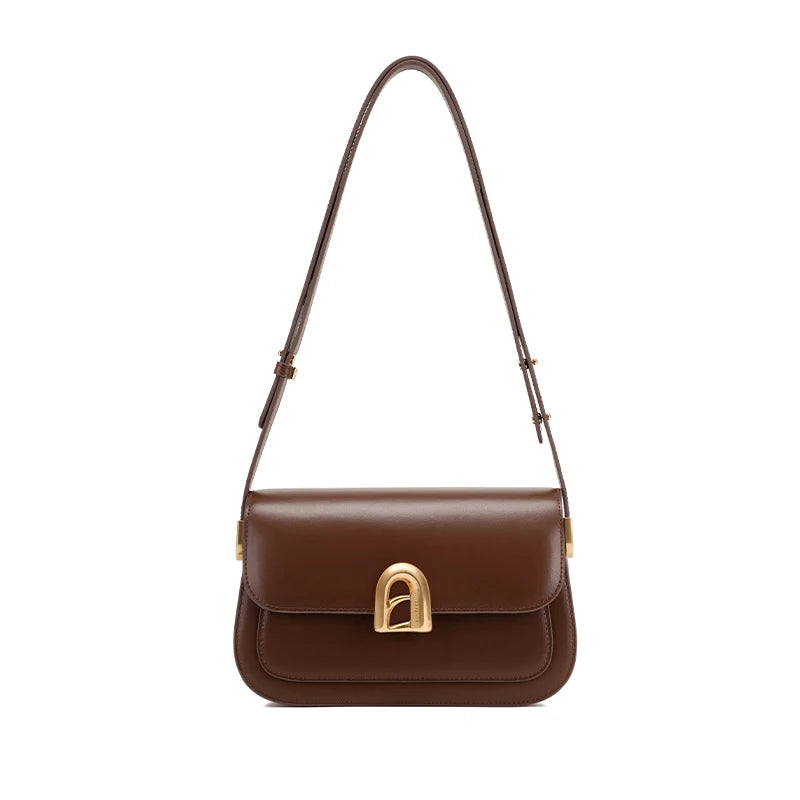 LA FESTIN Original New 2024 Ladies Leather Bag Crossbody Shoulder Bag Women's bag Handbag A-line Door Series Luxury Products
