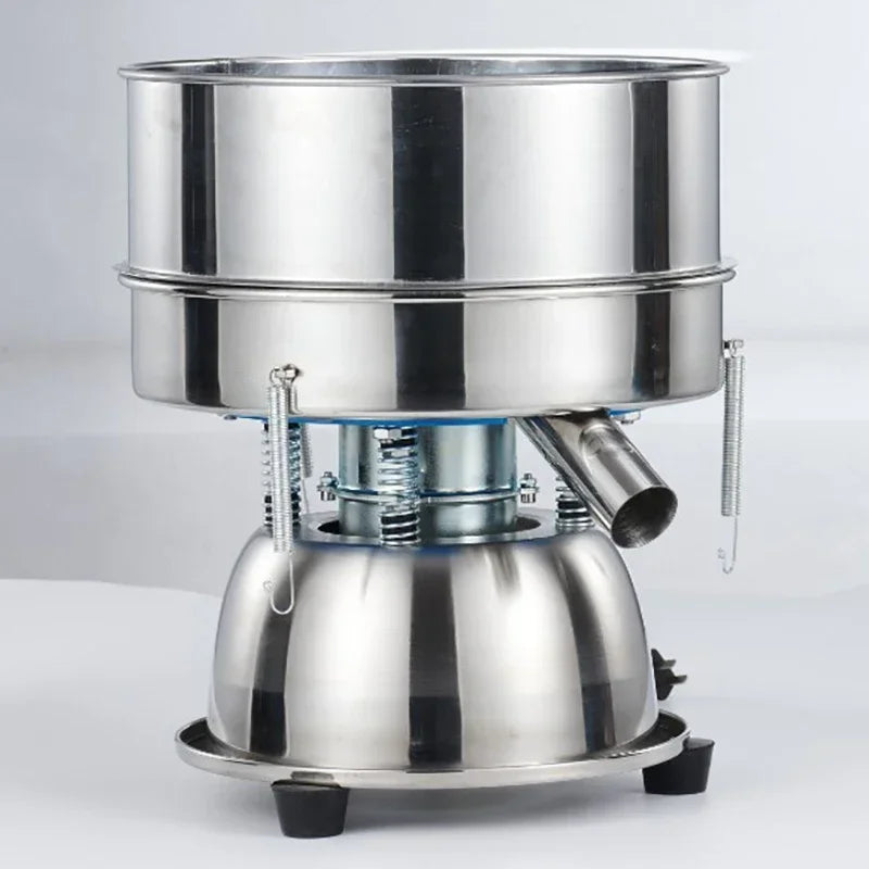 Hot Sale 110V/220V Sieve Powder Machine Stainless Steel Small Vibrating Sieve Wood Flour Flour Separation Vibrating Sieve Machin