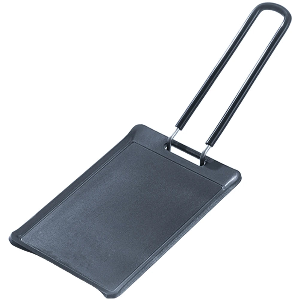 Grill Plate Pans Nonstick BBQ Iron Grilling Pan Camping Tray Foldable Iron Outdoor Kitchen Supplies Small Pan