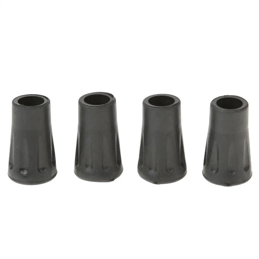 4 Packs Trekking pole Hiking pole tip Walking stick tips 4cm Black
