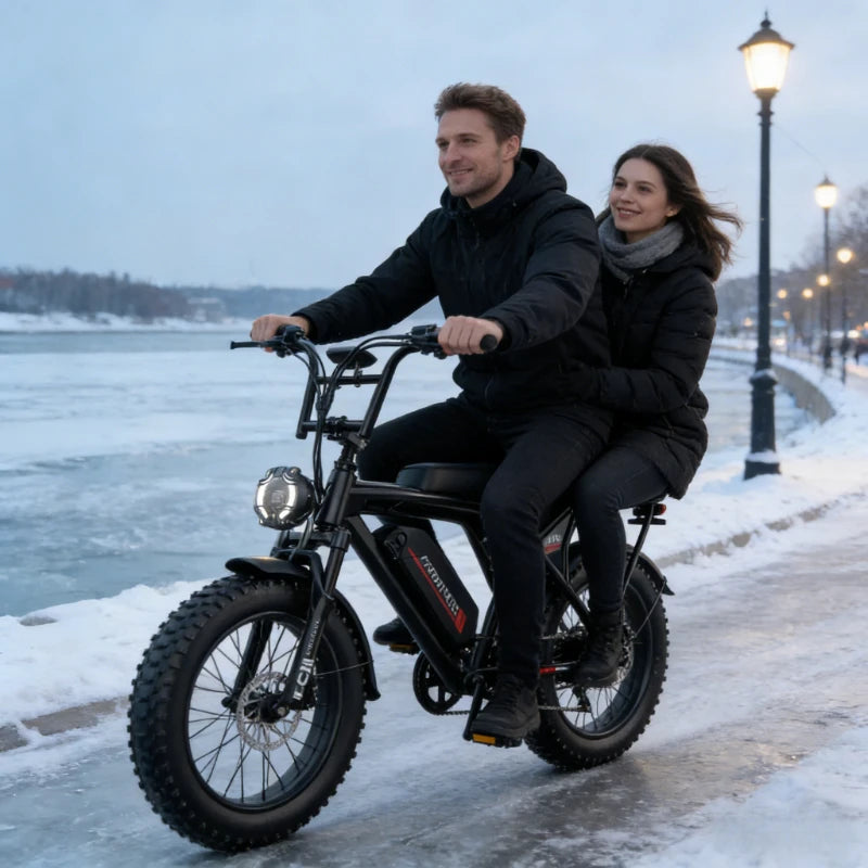 【Brand+】2000w Electric Bike,48v Aluminum Alloy 20inch Ebike, Adjustable Brake Seat,for Snowy Conditions Cycling Electric Bicycle