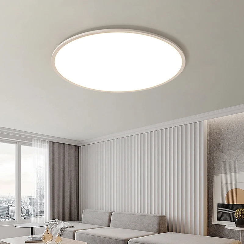 Living Room Bedroom Ceiling Light Extreme Design Square Round Ceiling Lamp Ultra Thin High Brightness White Lighting Fixtures