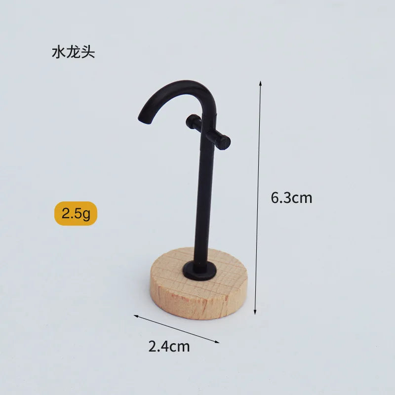 1:12 Dollhouse Bathtub Sink Toilet Towel Rack Miniature Mini Wood Bathroom Furniture Scene Ornaments Play House Toys Home Decor