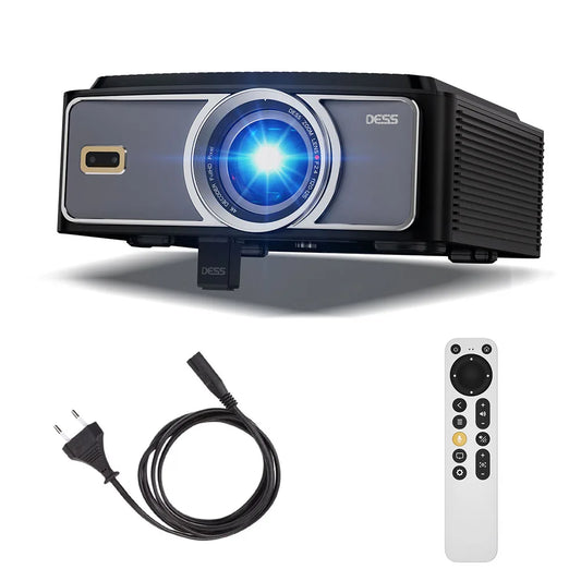 DESS Full HD 1080P Native Video Projector C5 Pro Home Theater Projectors Portable 4K Bluetooth And Wifi Smart TV Auto Focus
