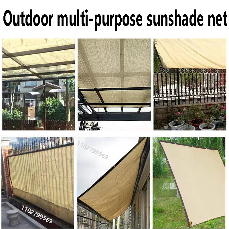 Garden Shade Net for Plant Heat Protection Vegetable Greenhouse and Dog Kennel Cover Patio Backyard Balcony Outdoor Awning