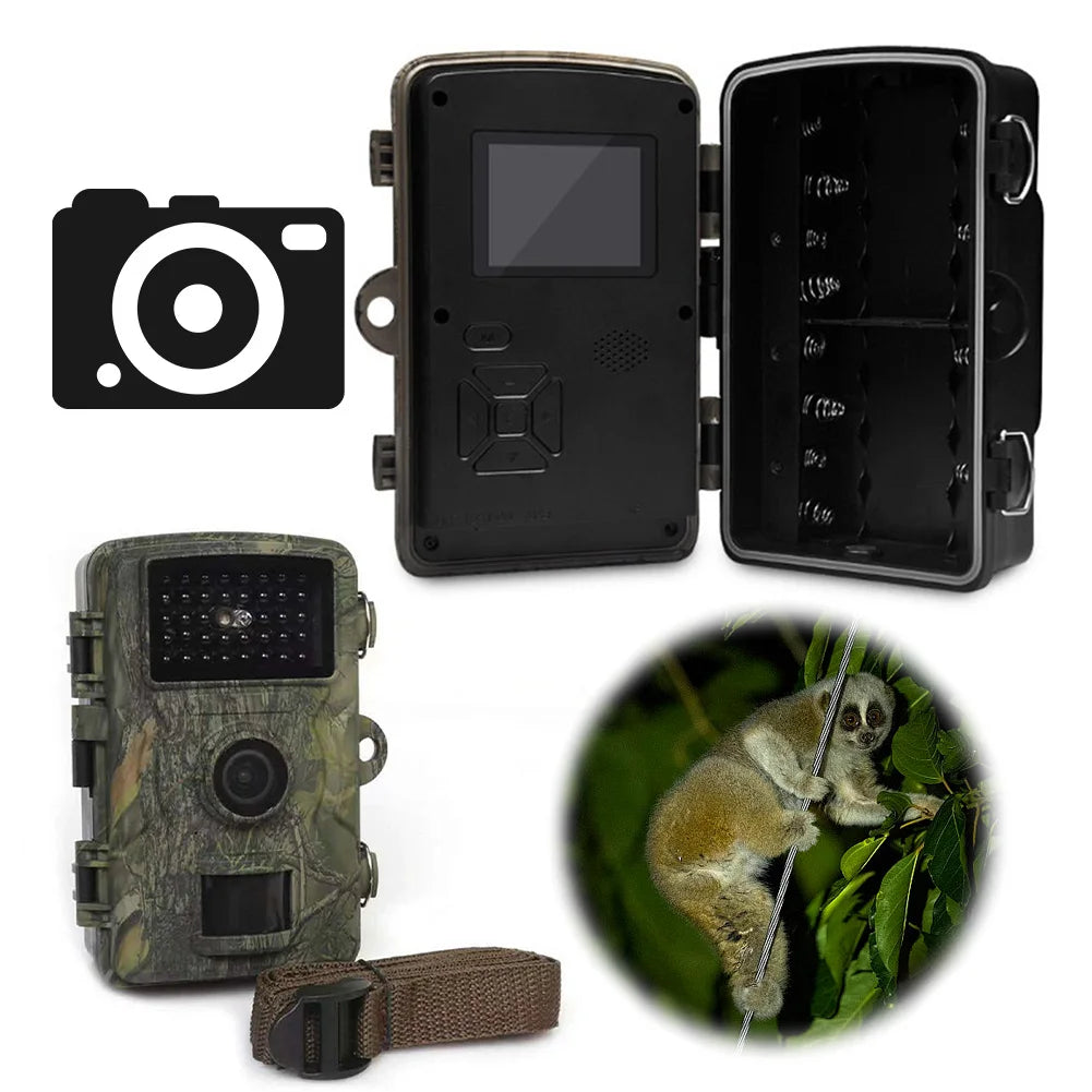 Hunting Trail Camera Waterproof Hunting Camera Motion Activated Infrared Night Vision Security Cam for Scouting Hunting