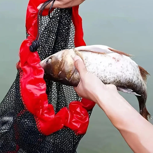 Portable Wild Fishing Mouth Guard Mesh Oxford Fabric Mini Fish Guard Mesh Bag Fishing Equipment