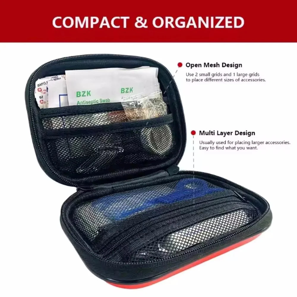 First Aid Kit Bag Empty First Aid Storage Box Waterproof Small First Aid Bag Protect Your Loved Ones Ideal for Home Office Car