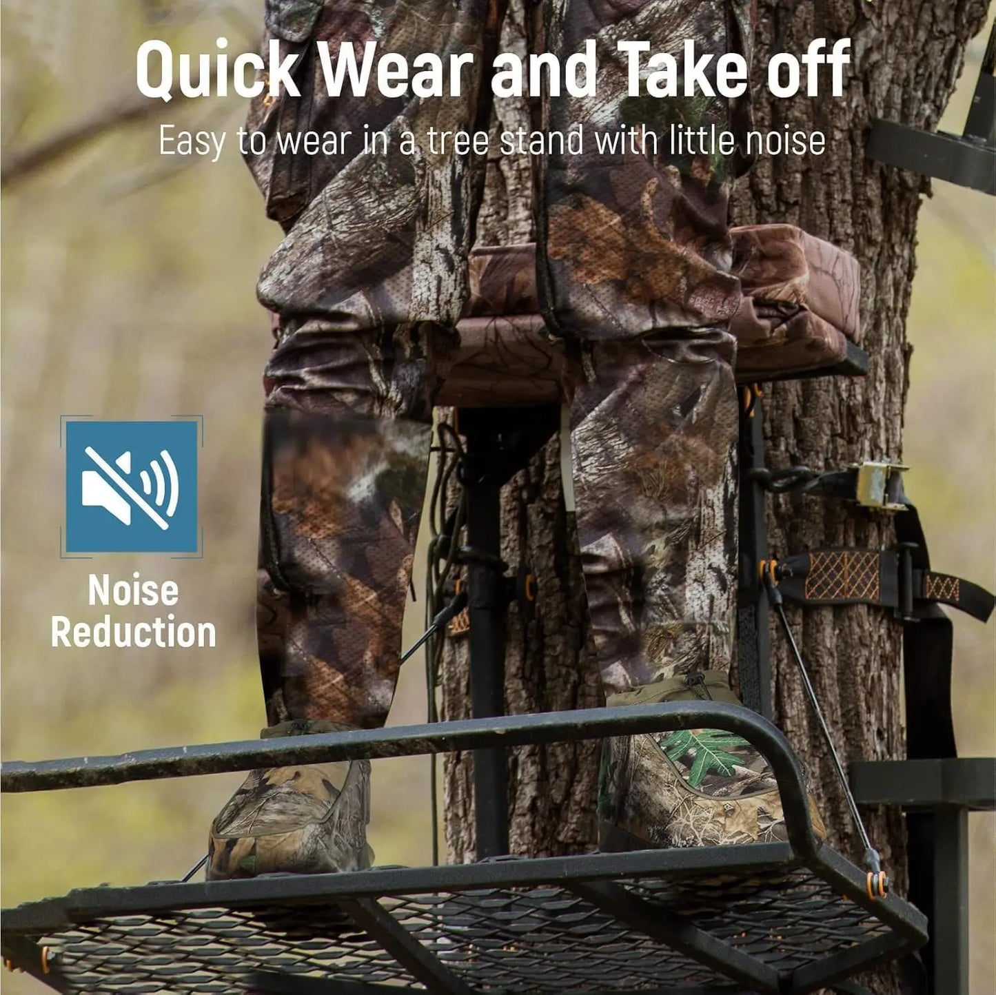 Hunting Insulated Shoe Covers Pairs Waterproof Camo Boot Insulated Covers for Hunting Fishing Camping Wildlife & Birdwatching