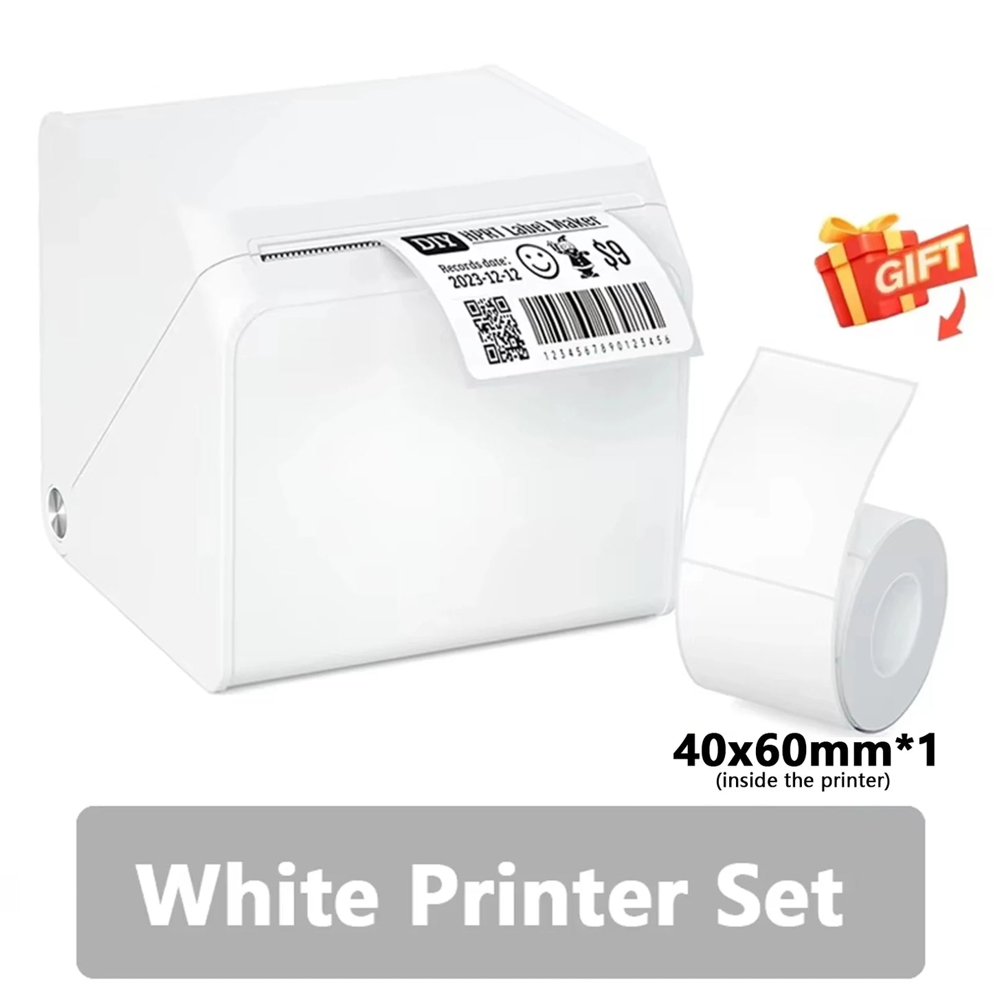 HPRT T260LR Portable Thermal Printer 203dpi Adhesive Sticker Desktop Printer Wireless High-Speed Barcode Maker Machine For Home