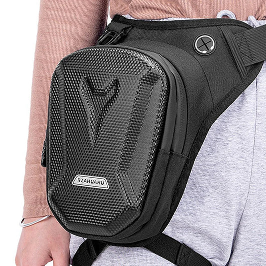 Motorcycle Leg Side Bag Multi-use EVA Hard Shell Outdoor Casual Waist Bags Motorbike Mobile Phone Purse Crossbody Pouch