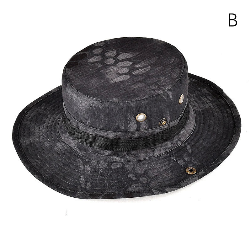 Tactical Camouflage Cap Hat Caps Men Women Outdoor Sports Sun Boonie Bucket Fishing Hiking Hunting Climbing Hats