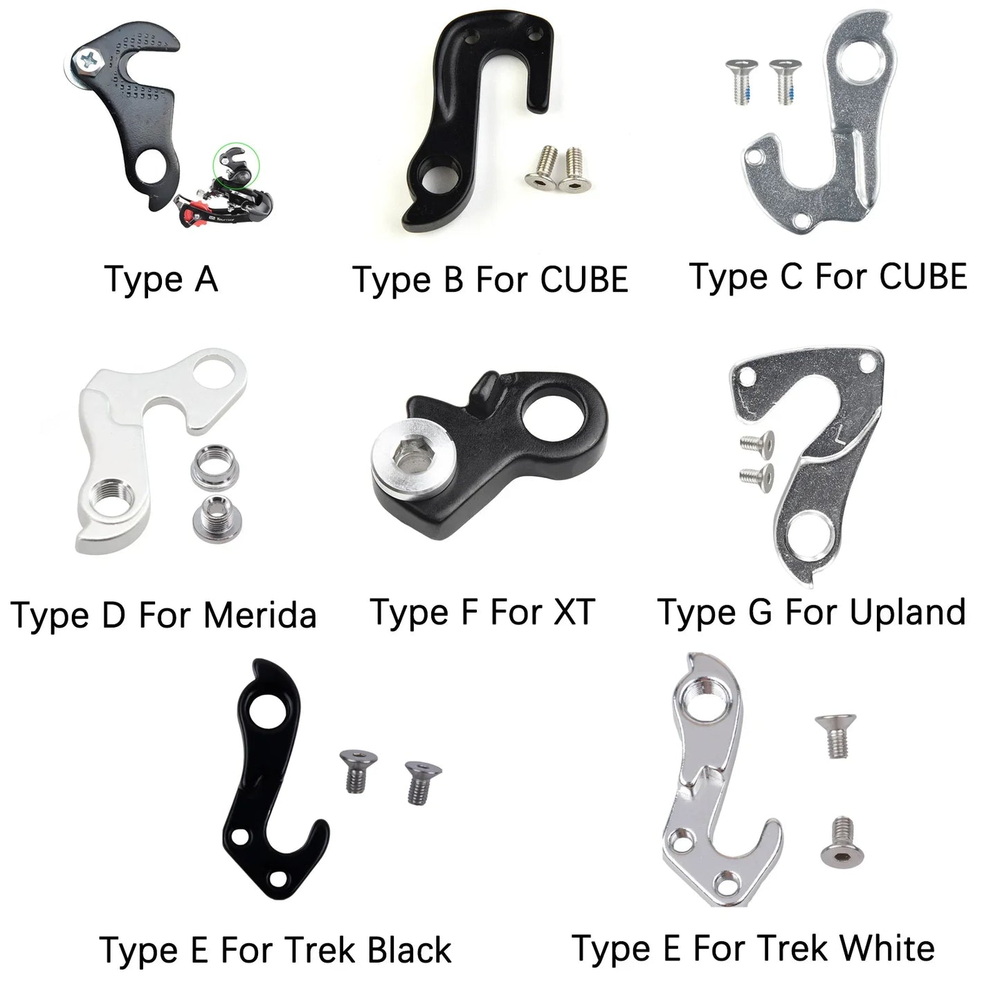 1pc Bicycle Rear Derailleur Gear Mech Hanger Frame Bracket Tail Hook For CUBE/Merida/Trek/XT/Upland Mountain Bike Accessories