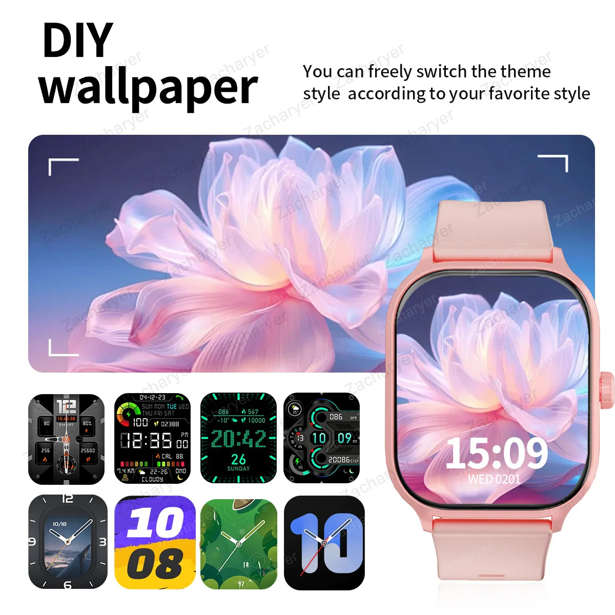 HOT New full touch screen smart watch, multifunctional smart sports watch, can answer and make calls, and has message reminders
