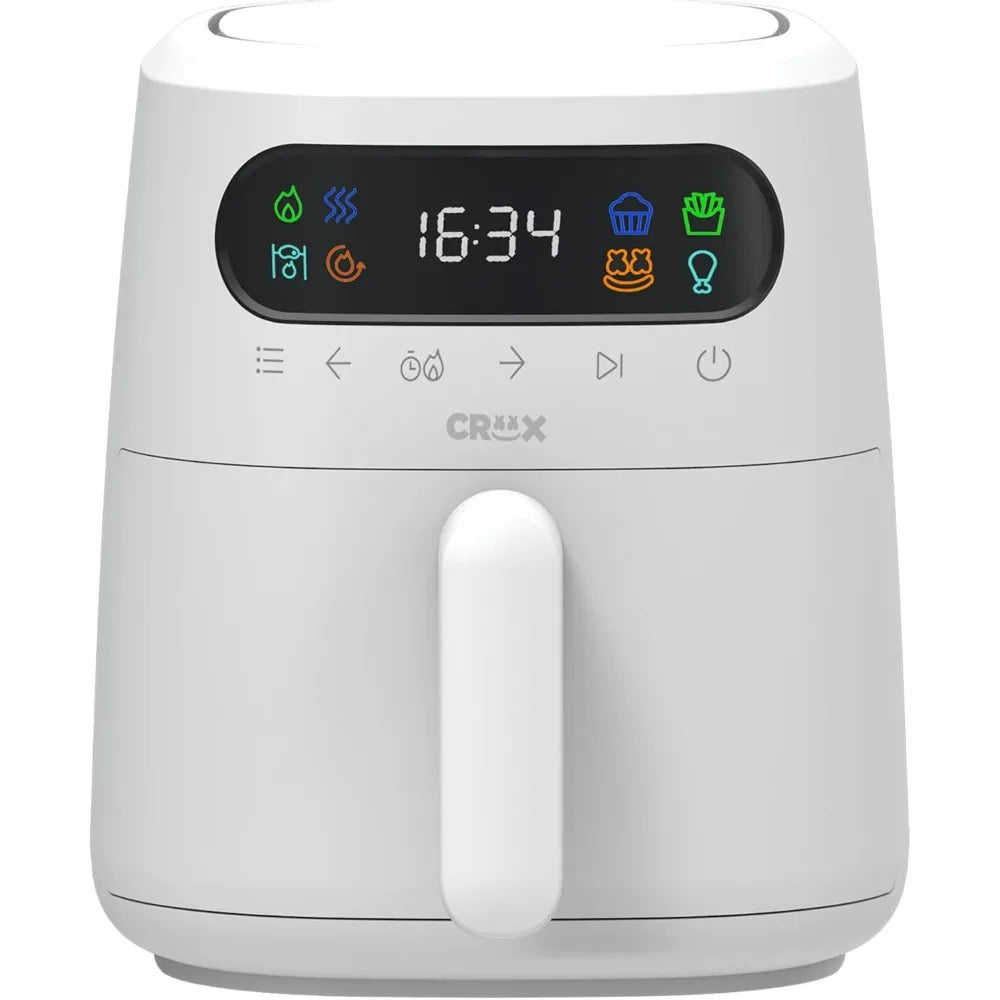 3.0 QT Digital Air Fryer, Touch Screen Temperature Control, Timer and Auto Shut-off, Fully Programmable, Silicone Cupcake Molds