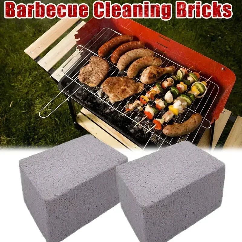 1-10PCS BBQ Grill Cleaning Brush Brick Block Barbecue Cleaning Stone Pumice Brick for Barbecue Rack Outdoor Kitchen BBQ Tools