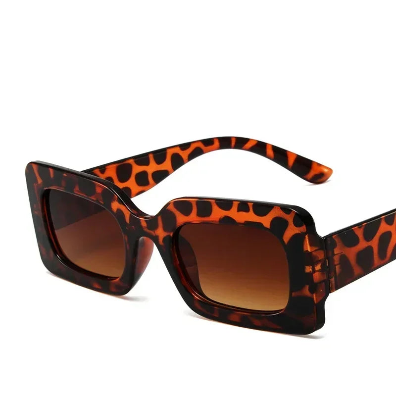 Women's Sunglasses 2025 Fashion Vintage Rectangle Frame Purple Pink Square Glasses Girls Sun Glasses Ladies Eyewear UV400