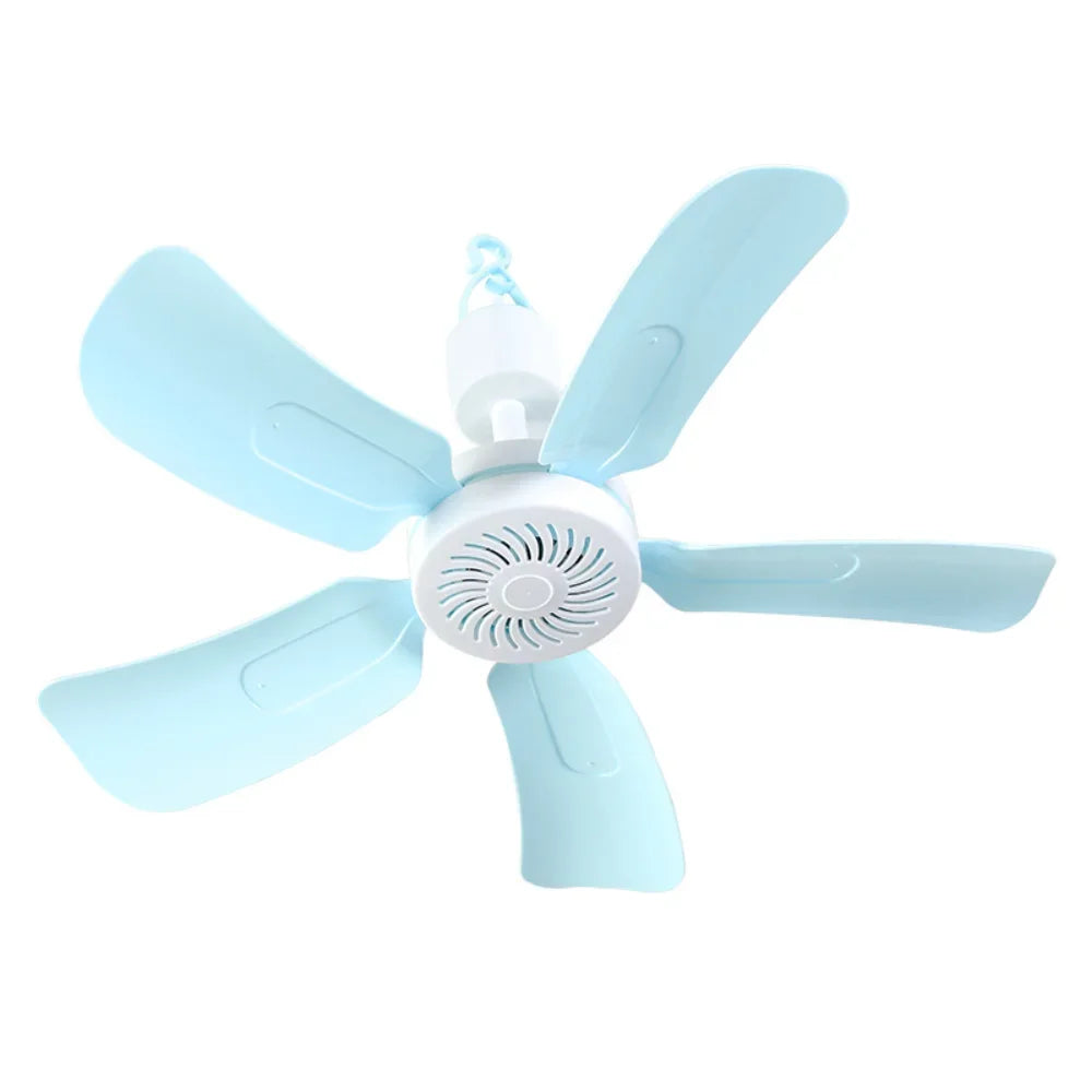 Ceiling Fan Quiet Electric with Remote Control Large Wind Switch Breeze Ideal for Dormitory Students Bed Mosquito Net Household