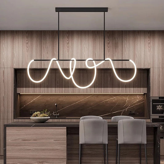 Nordic home decor line Chandeliers for dining room lustre pendant lights hanging lamps for ceiling Light fixture indoor lighting