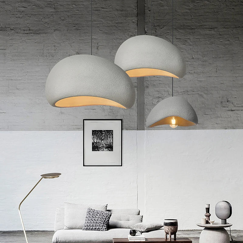 Japanese Wabi Sabi Chandelier Modern LED Pendant Light for Dining Living Room Bedroom Bar Designer Homestay E27 Hanghing Lamp