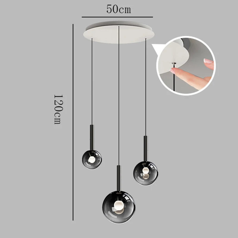 Nordic home decor dining room Pendant lamp lights indoor lighting stair lamp hanging light chandelier lamps for living room
