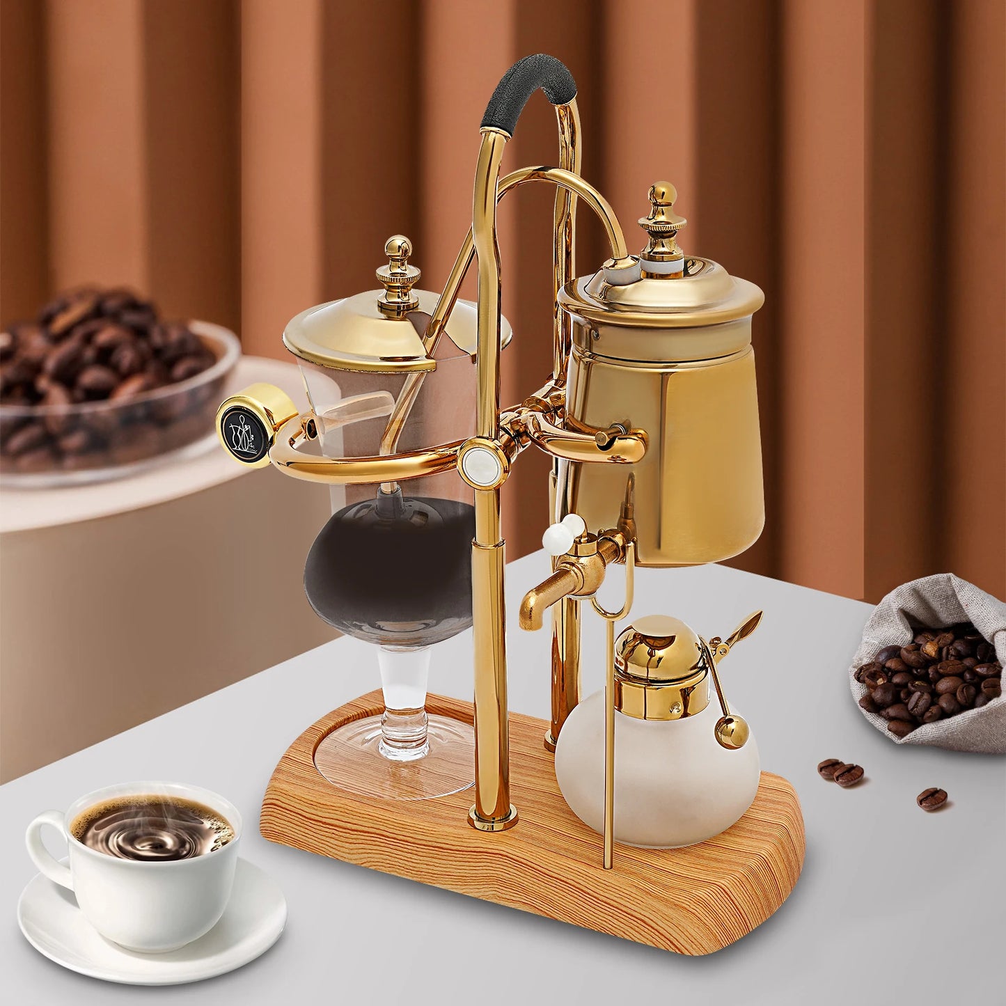 Retro Style Coffee Pot Balance Siphon Coffee Maker 400ml Gravity Coffee Maker For Personal Kitchen Or Coffee Shop Brewing Coffee