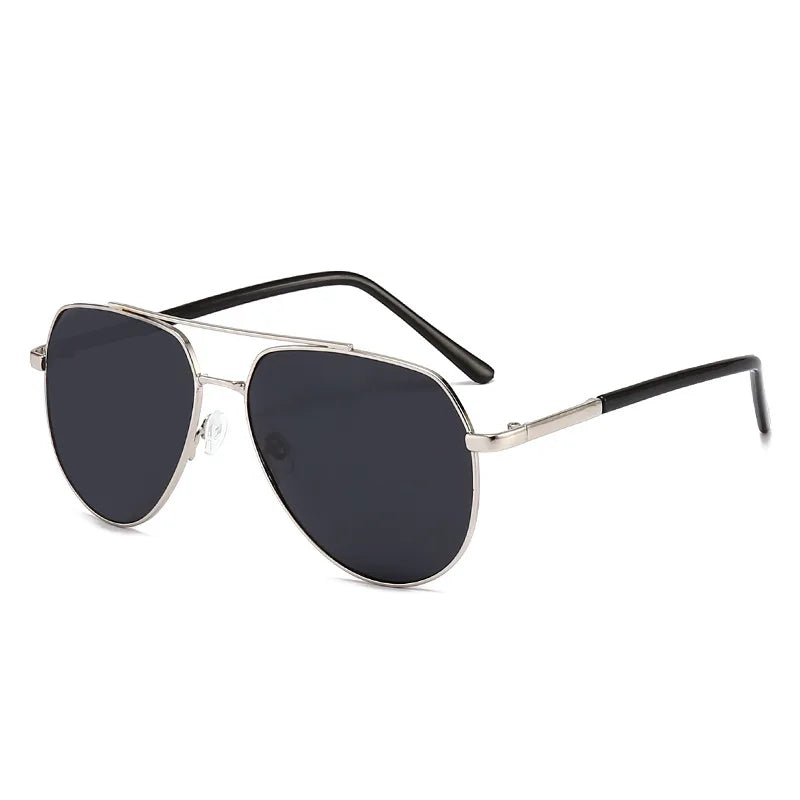 Sun-polarized sunglasses new summer men's glasses metal double beam mirror black unisex sunglasses most sold products t18