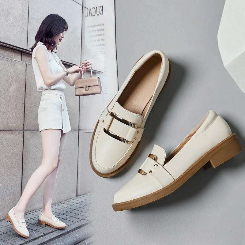 Women Low Heels Fashion Bowtie Platform Female Spring Shoes Fringe Chunky Heel Flat Shoe Casual Footwear Oxford Shoes