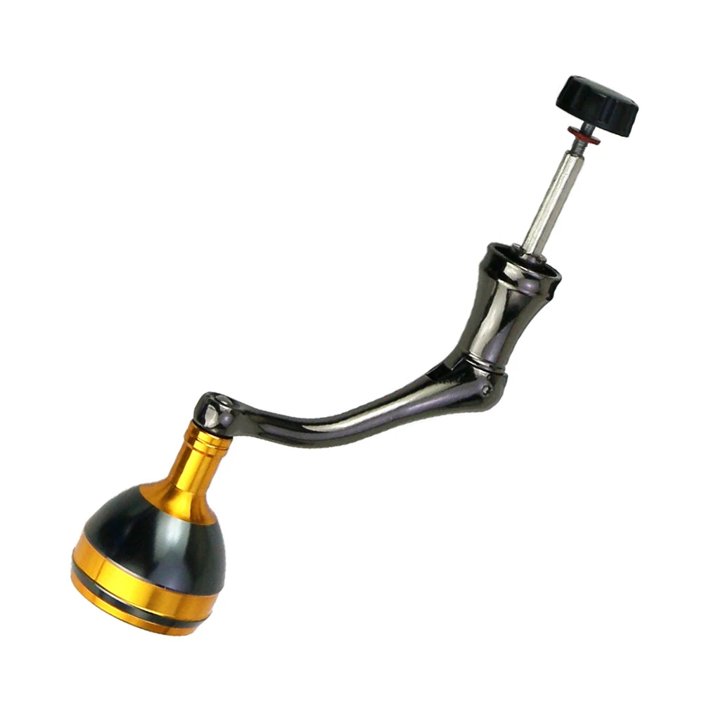 Fishing Reel Replacement Power Handle Full Metal Rocker Arm Crank Spinning Reel Handle Grip For Spinning Fishing Reel Accessory