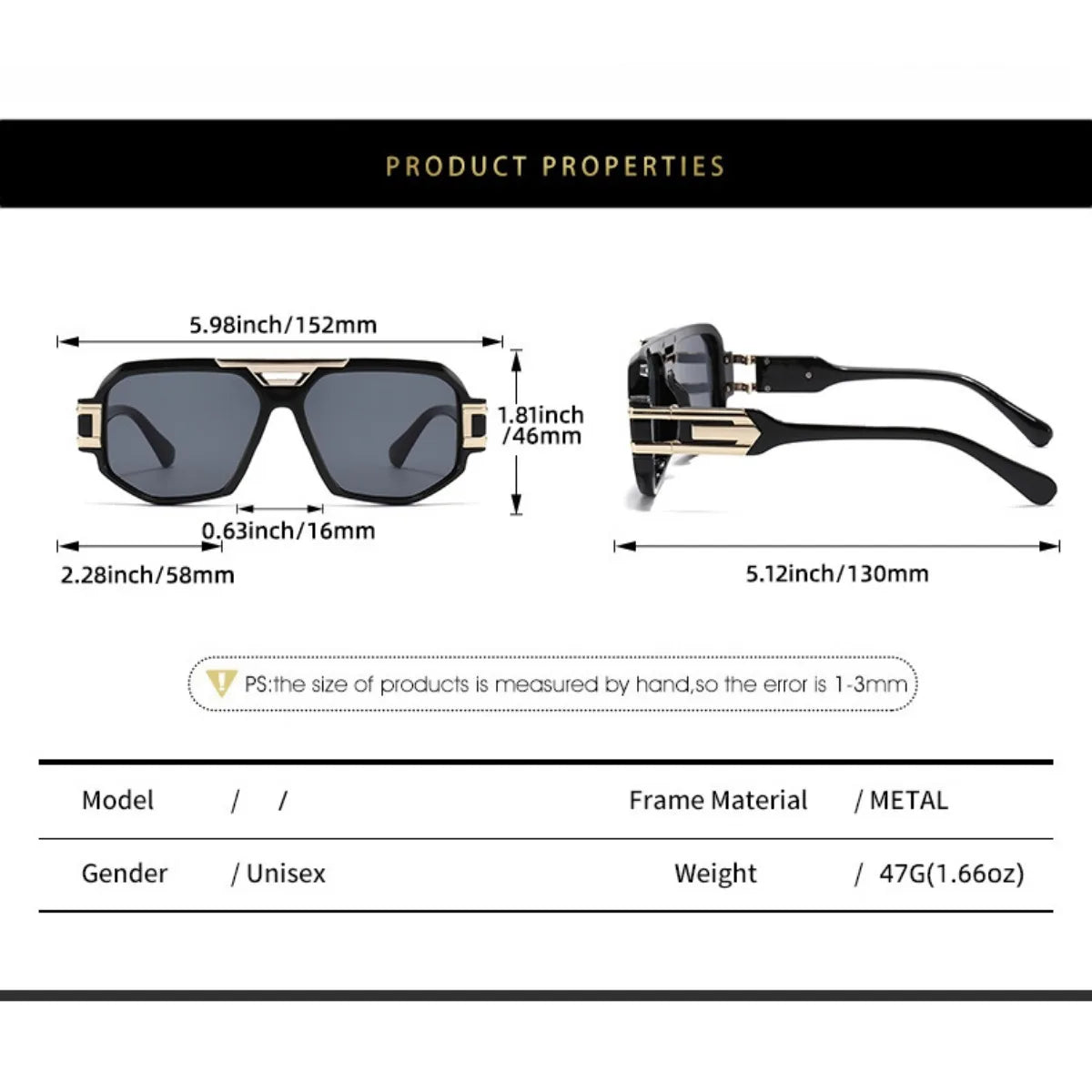 Men's Sunglasses Vintage Luxury Designer Women Sunglass UV400 Retro Trend Driving Europe America Large Frame Sun Glasses Gafas