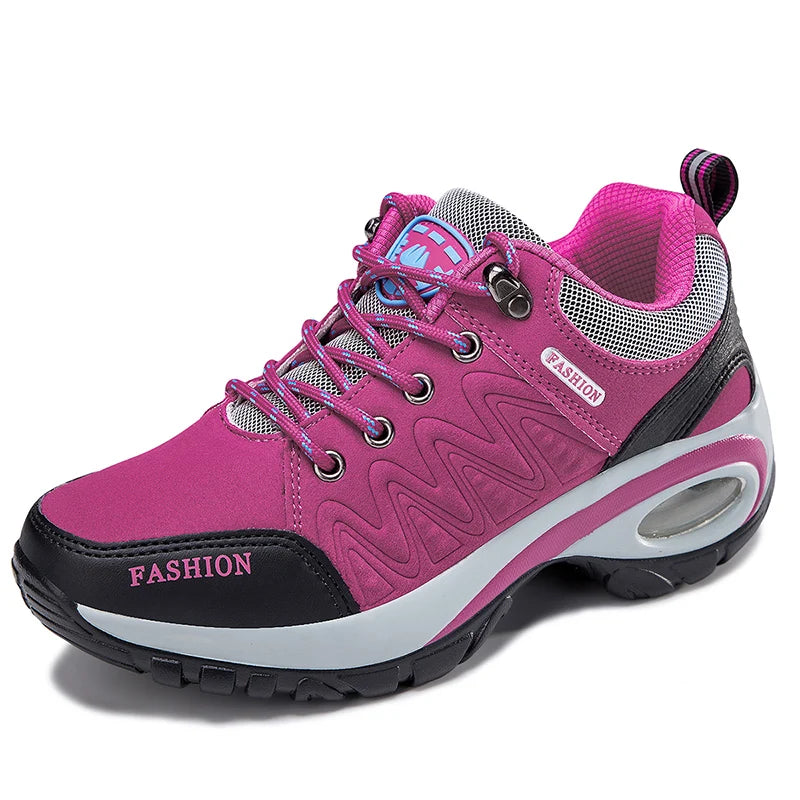 Women Sports Shoes Platform Waterproof Sneakers Fashion Outdoor Hiking Non-Slip Casual Shoe Low Top Running Shoes Women Footwear