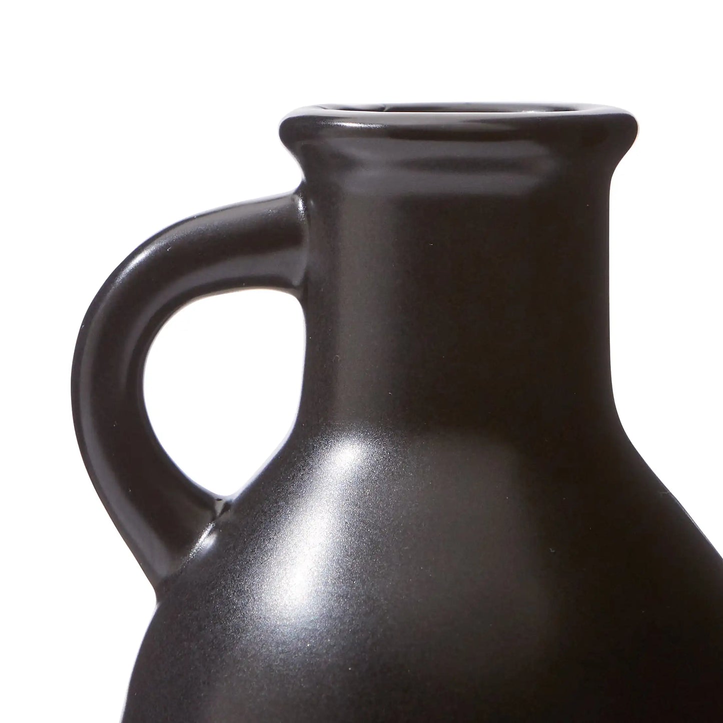 8 Black Ceramic Jug Vase