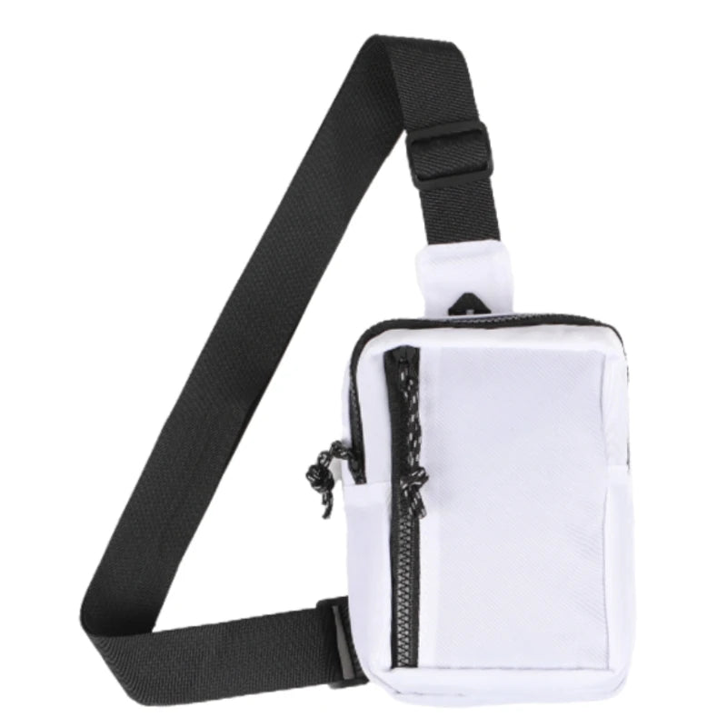 Casual single-shoulder crossbody mini chest bag for men and women, perfect for carrying a phone while running, jogging, or worki